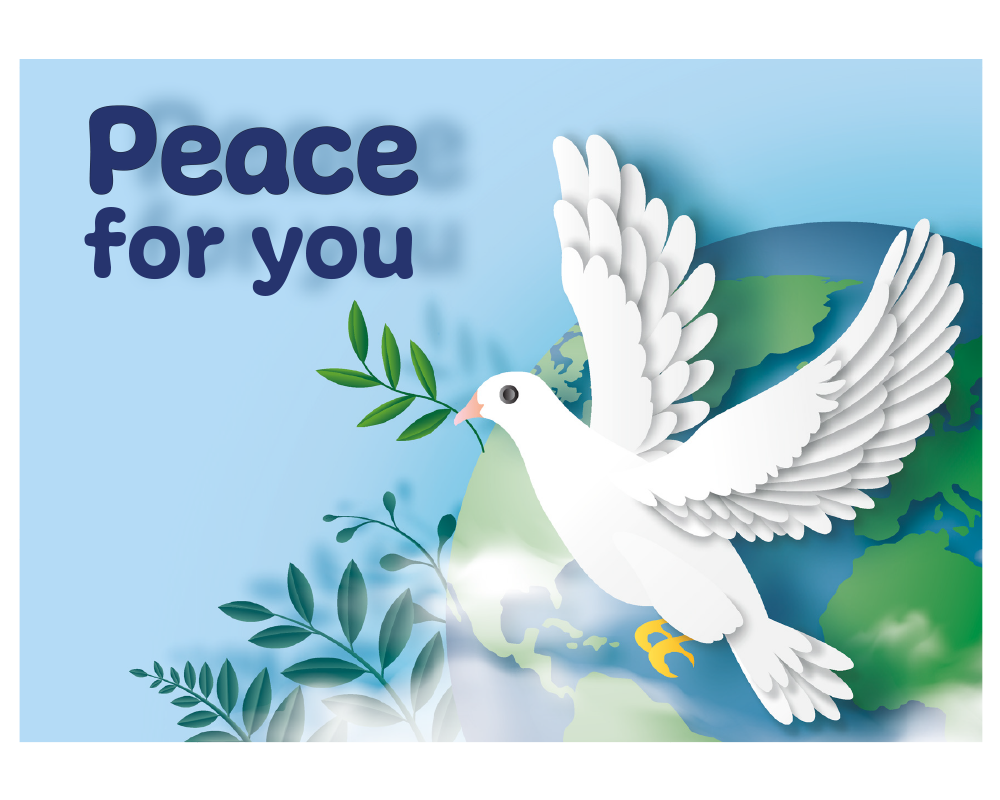 Peace for you - Postcard