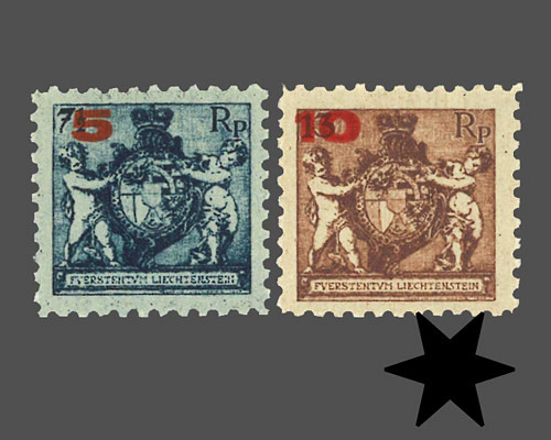 Wappen mit Putten / Aushilfsausgabe / bi