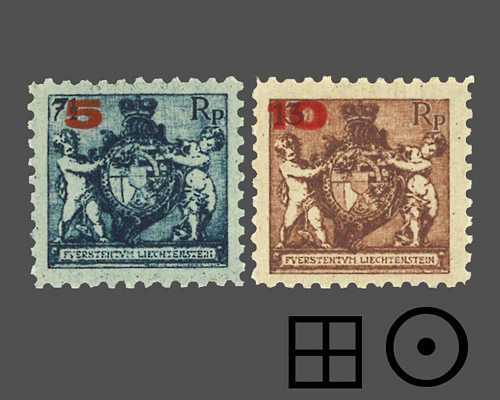 Wappen mit Putten / Aushilfsausgabe / bi