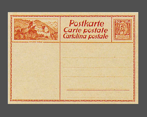 Postcard: Vaduz Castle