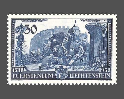 Huldigung für Fürst Franz Josef ll.