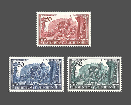 Huldigung für Fürst Franz Josef ll.