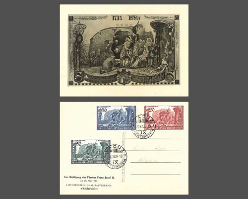 Huldigung für Fürst Franz Josef ll.