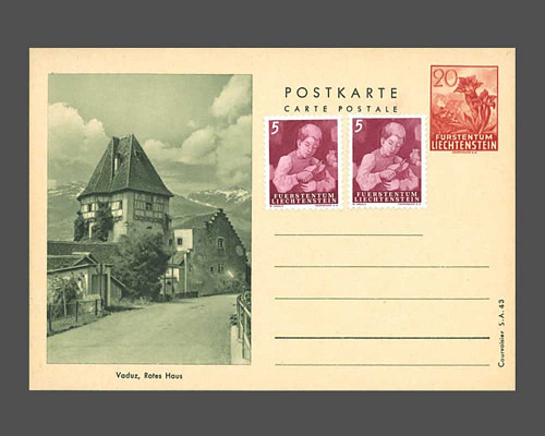 Postkarte: Enzian