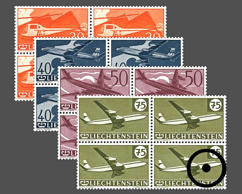 30 Years Flugpostmarken in Liechtenstein