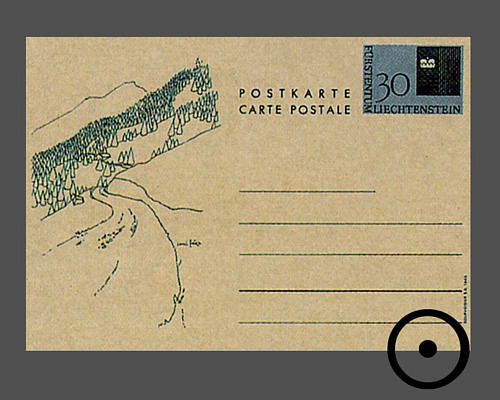 Postkarte: Landesflagge