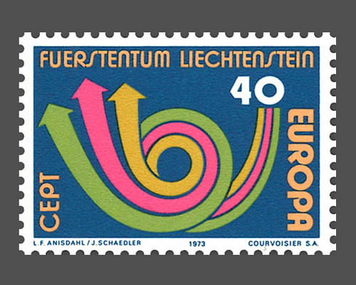 Europa - Stilisiertes Posthorn