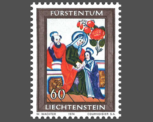 Weihnachten - Hinterglasmalerei