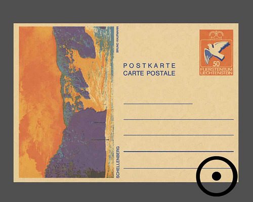 Postkarte: Taube
