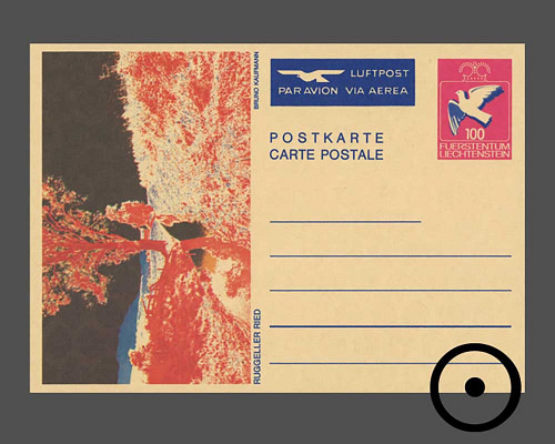 Postkarte: Taube