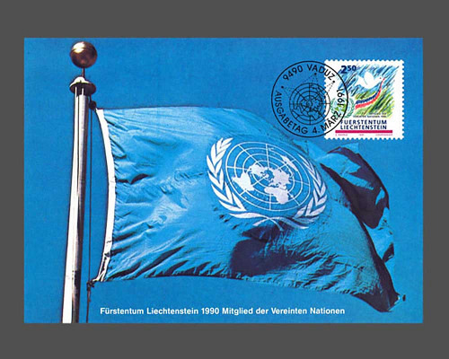 1990 Beitritt Liechtensteins zu den Vere