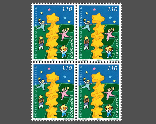 Europa - Children building a tower of st