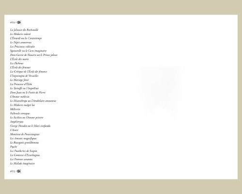 400e anniversaire de la naissance de Mol