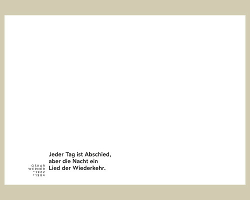 100e anniversaire d'Oskar Werner