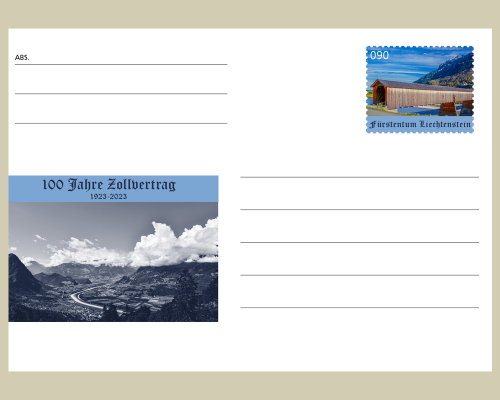 Postal stationery: 100 Years of the Cus.