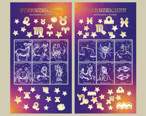 Signs of the Zodiac - Set 2 sheets