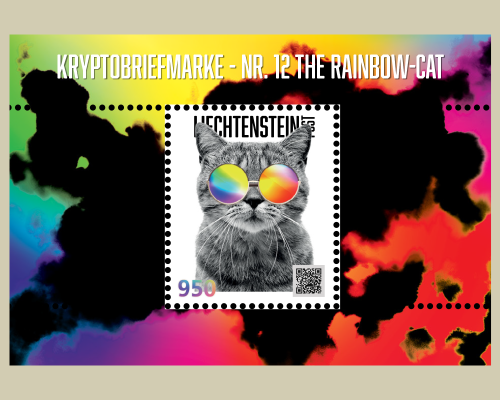 Crypto Stamp - Nr. 12 The Rainbow-Cat