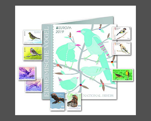 Europa set 2019 - Liechtenstein, Österre