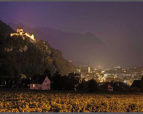 Postcard - Liechtenstein - Vaduz by nigh