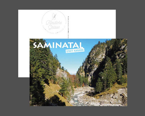 Postcard - Liechtenstein - Saminatal sta