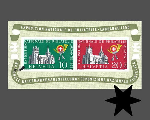 Gedenkblock zur Nationalen Briefmarkenau