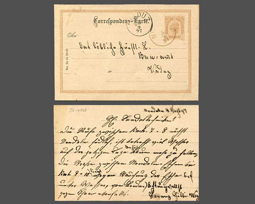 LBK Nr. Pk 20 a, 2 Kreuzer Ausgabe 1897,