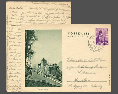 LBK Nr. Pk 25 d, 10 Rp. S.A.43 - Schloss