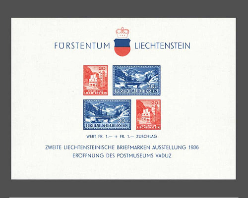 2. Briefmarkenausstellung - Eröffnung de