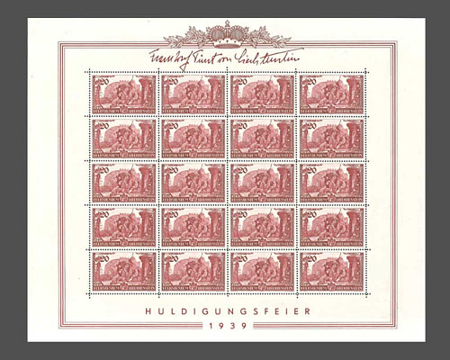 Huldigung für Fürst Franz Josef ll.