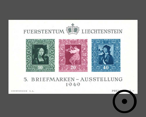 5. Briefmarkenausstellung - Gemälde-Bloc