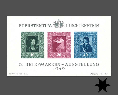 5. Briefmarkenausstellung - Gemälde-Bloc