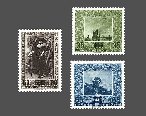 Gemälde - V / Provisorium mit farbigem A