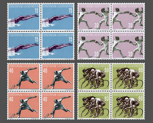 Sport: Schwimmen, Fechten, Tennis, Radfa