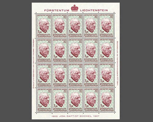 40. Todestag von Johann Baptist Büchel