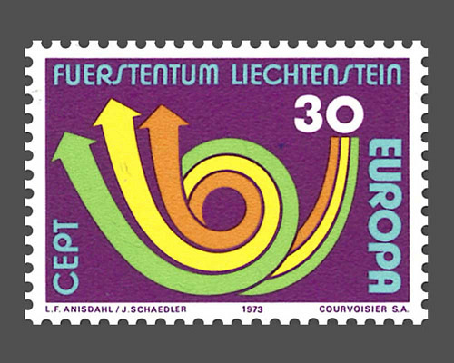 Europa - Stilisiertes Posthorn