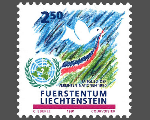 1990 Beitritt Liechtensteins zu den Vere