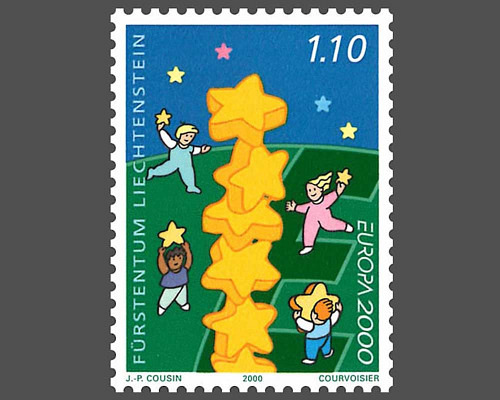 Europa - Children building a tower of st