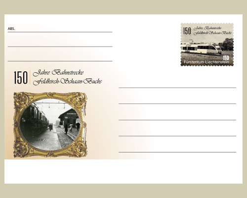 Postkarte: 150 Jahre Bahnstrecke Feldkir