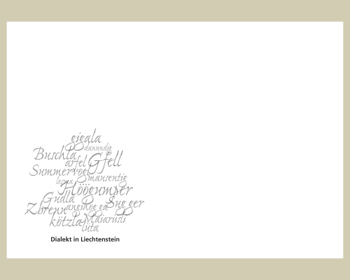 Dialect in Liechtenstein