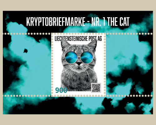 Kryptobriefmarke - Nr. 1 The Cat