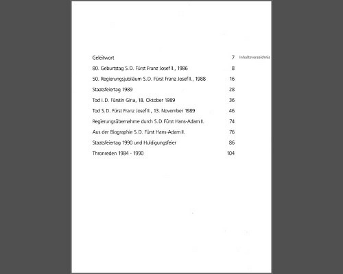 Thronfolge - Von Fürst Franz Josef II. z