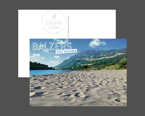 Postcard - Liechtenstein - Balzers statt
