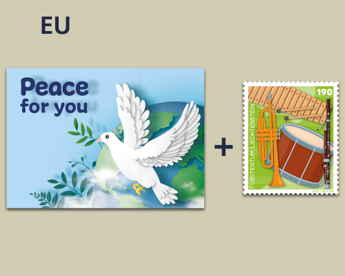Postcard - Peace for you - domestic