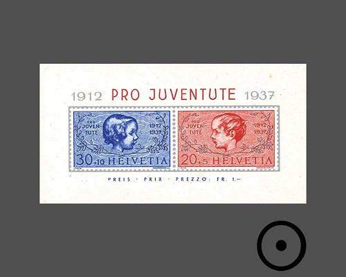 Pro Juventute - Jubiläumsblock 25 Jahre