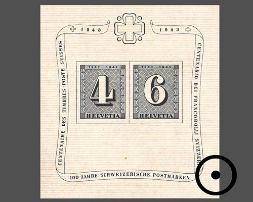Jubiläumsblock 100 Jahre Schweizerische