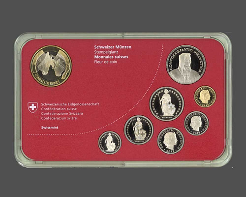 Switzerland - Set of coins,Ringkuhkämpfe