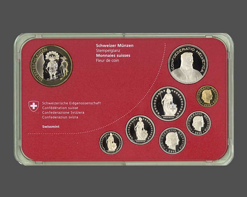 Switzerland - Set of coins, Silvesterchl