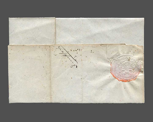 LBK Nr. 2 c, Ex-offo-Faltbrief mit Inhal