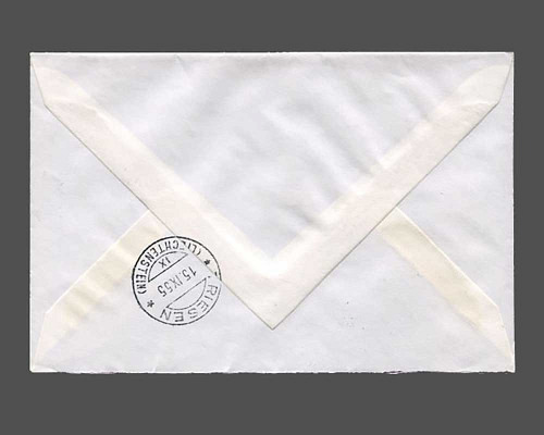 10 Rp. mit Plattenfehler CIECHTENSTEIN i