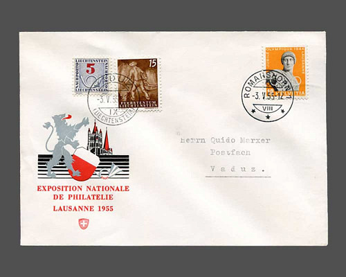 5 Rp. 1940 mit Mi. 291, 15 Rp. , gestemp